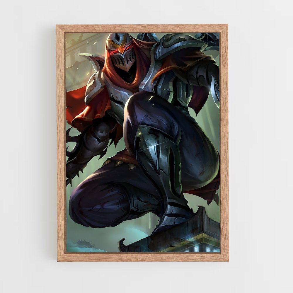 Poster Zed le Maître des Ombres – affiche League Of Legends (vue 4)
